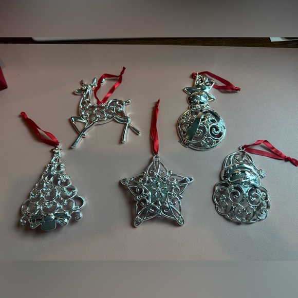 Lennox sparkle and scroll clear crystal ornaments - Picture 2 of 2